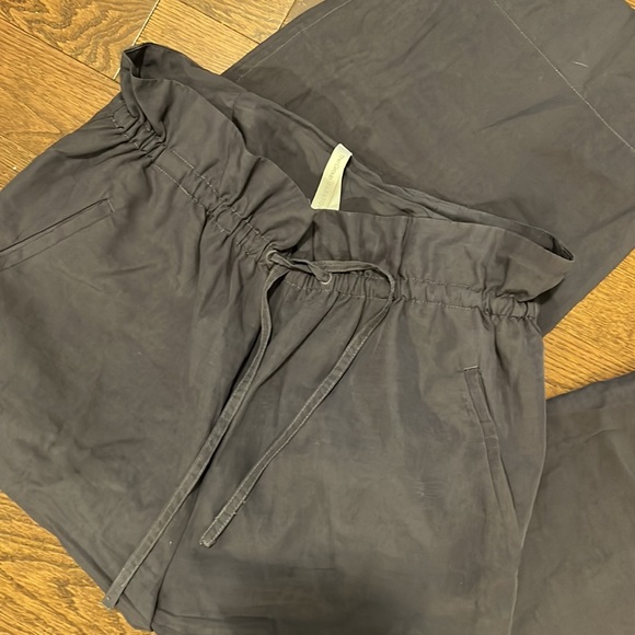 The Group By Babaton - Linen Slate Grey Pants with Drawstring - Picture 3 of 3